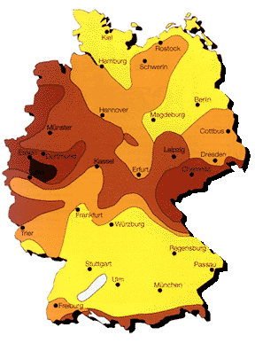 Sonnenscheindauer in Deutschland